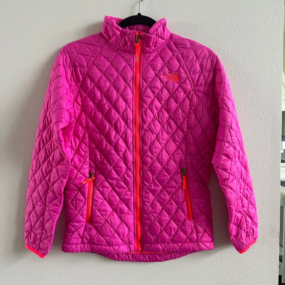 THE NORTH FACE thermoball full zip jacket in magenta pink size 14-16